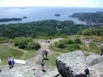 The Camden Hills State Park to the South has 28 miles of hiking - View from Mt. Battie - Hike or drive up